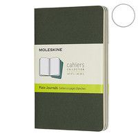 3 блокнота Moleskine Cahier маленьких зеленых CH013K15